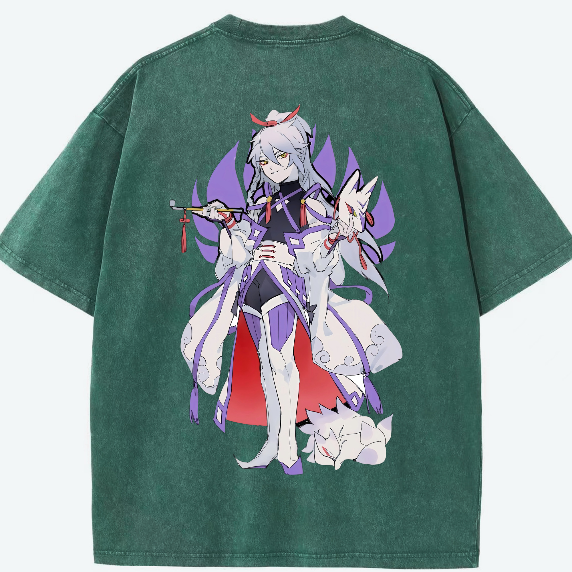 （画像用） 妖怪ウォッチ Yo-kai Watch 綿100% ヴィンテージ風 半袖Tシャツ（背面プリント）